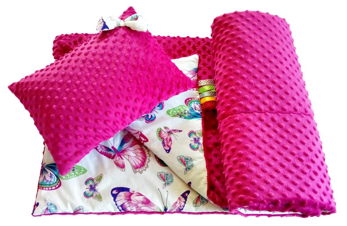 

Kocyk Minky 100x135 Poduszka Komplet Przedszkolaka
