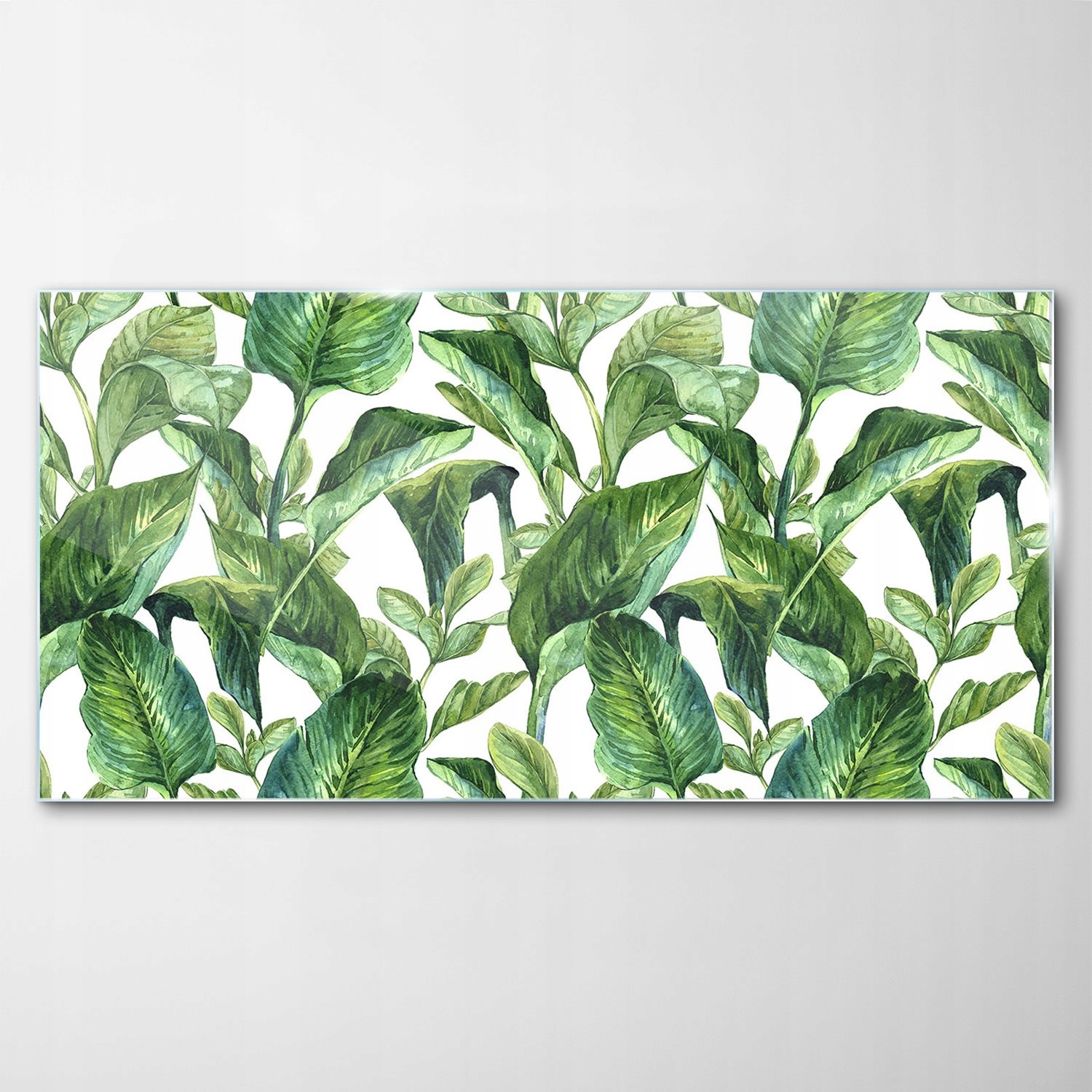 

Obraz Szklany Dekor Tropiki Liście Sztuka 140x70