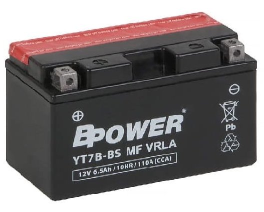 Akumulátor Bpower YT7B-BS 6,5 Ah 110 Agm