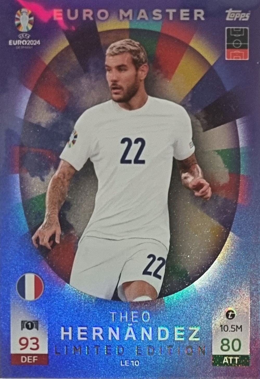 Euro 2024 Topps Match Attax Limited Euro Master Le 10 Theo Hernandez
