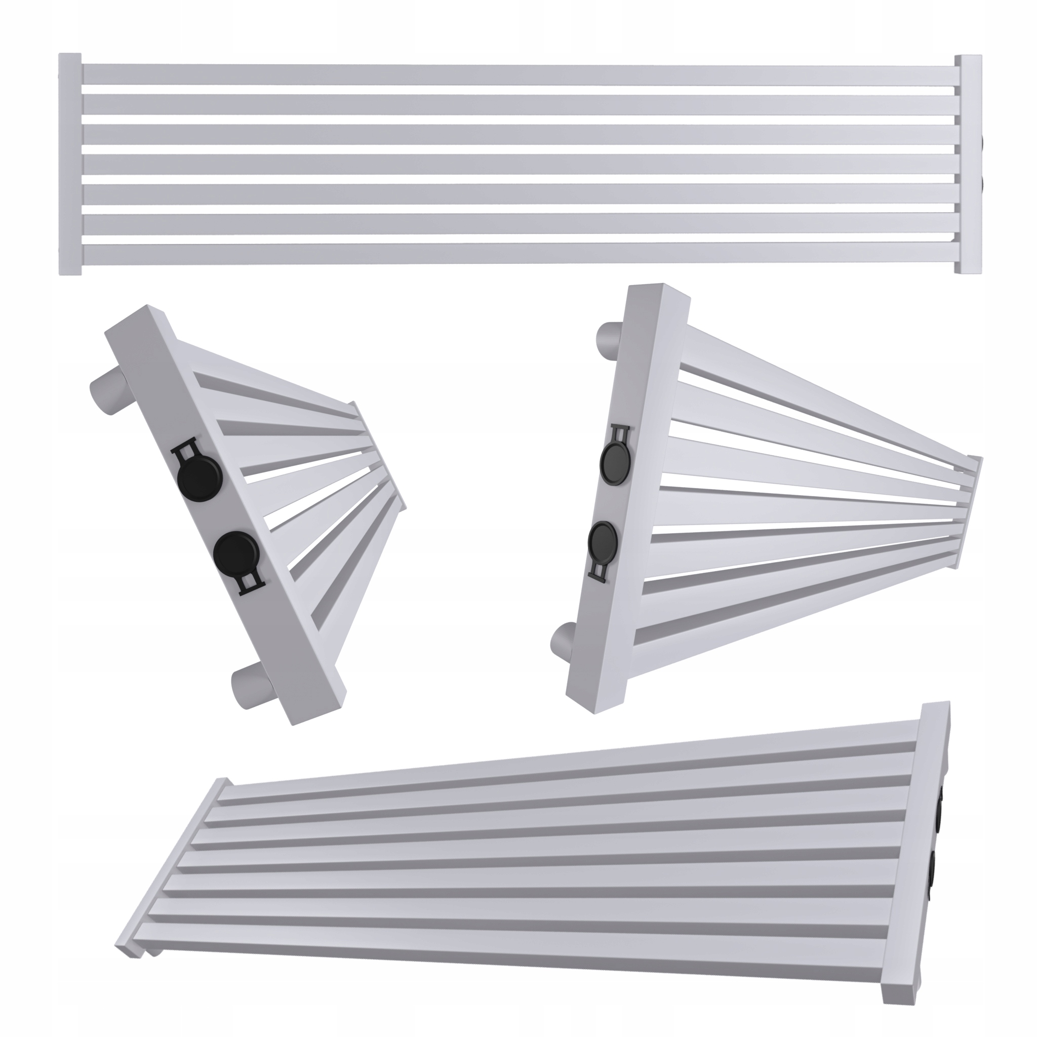 Dekorativní radiátor úrovně Radiator 180x32 Šedá Struktura