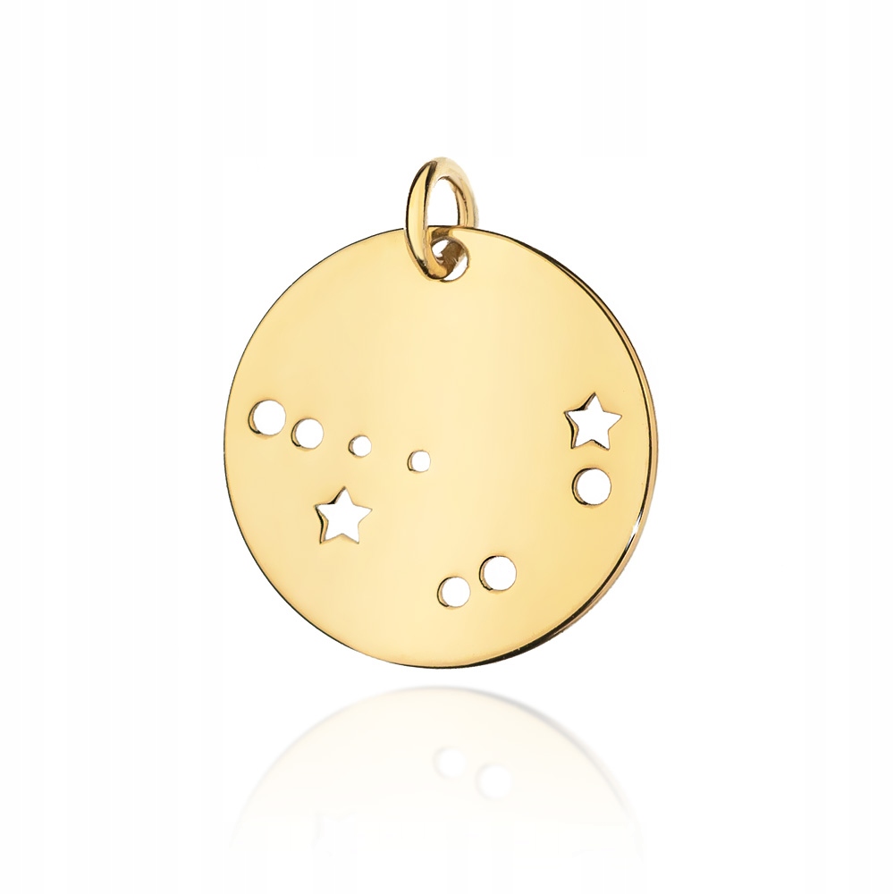 

Pozłacany znak zodiaku Koziorożec Gwiazdozbiór 925