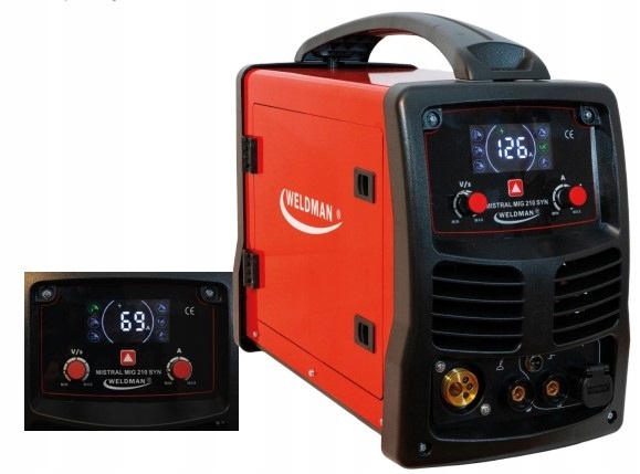 Weldman Spawarka Migomat MISTRAL MIG210 Synergia Plazma+PRZYŁB. SAMOŚCIEMN.