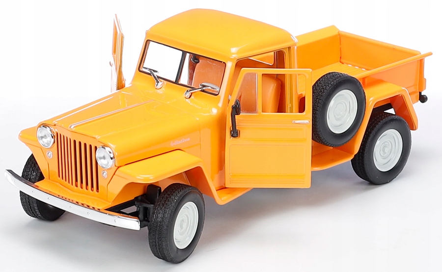 Welly Kovové Auto 1947 Jeep Willys Pickup Otv. Dveře Náklaďák Pikap