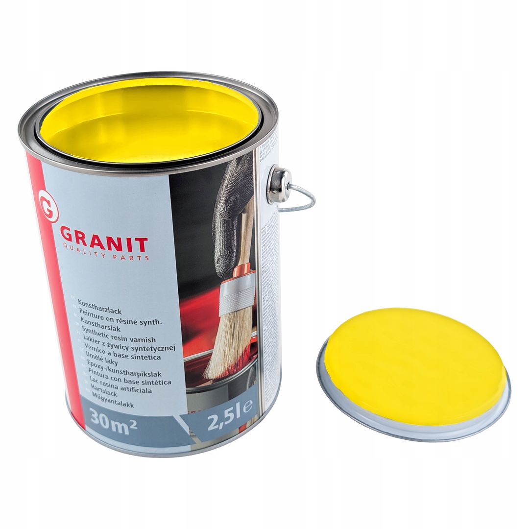 Farba Lakier John deere żółty Nopolux Wickens Granit 2.5 l Puszka
