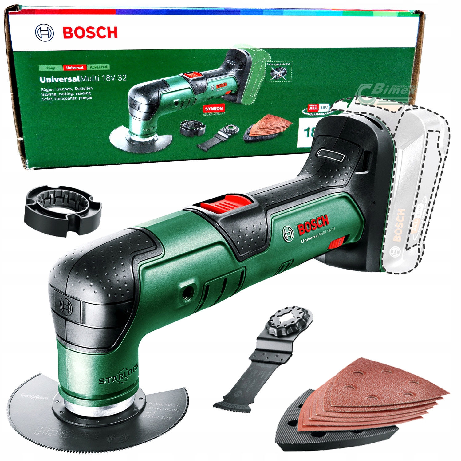 Narzędzie wielofunkcyjne Aku Body UniversalMulti 18V-32 Bosch 0603105000