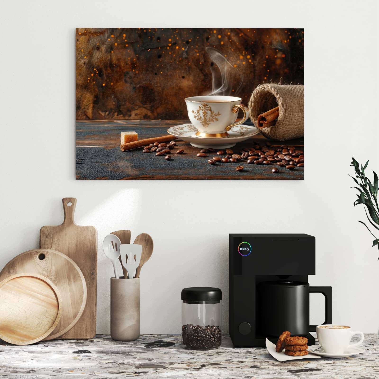 Magnetická tabule Káva A Skořice 60 × 40 cm