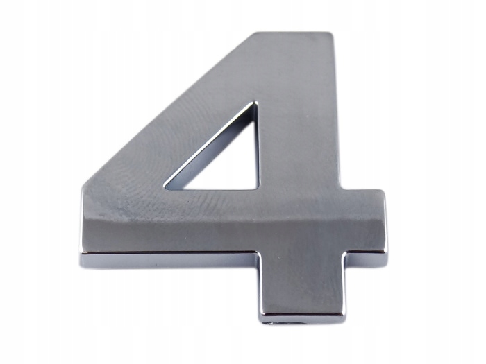 

Emblemat Cyfra Cyfry Litera Literka Chrom 4 Cztery