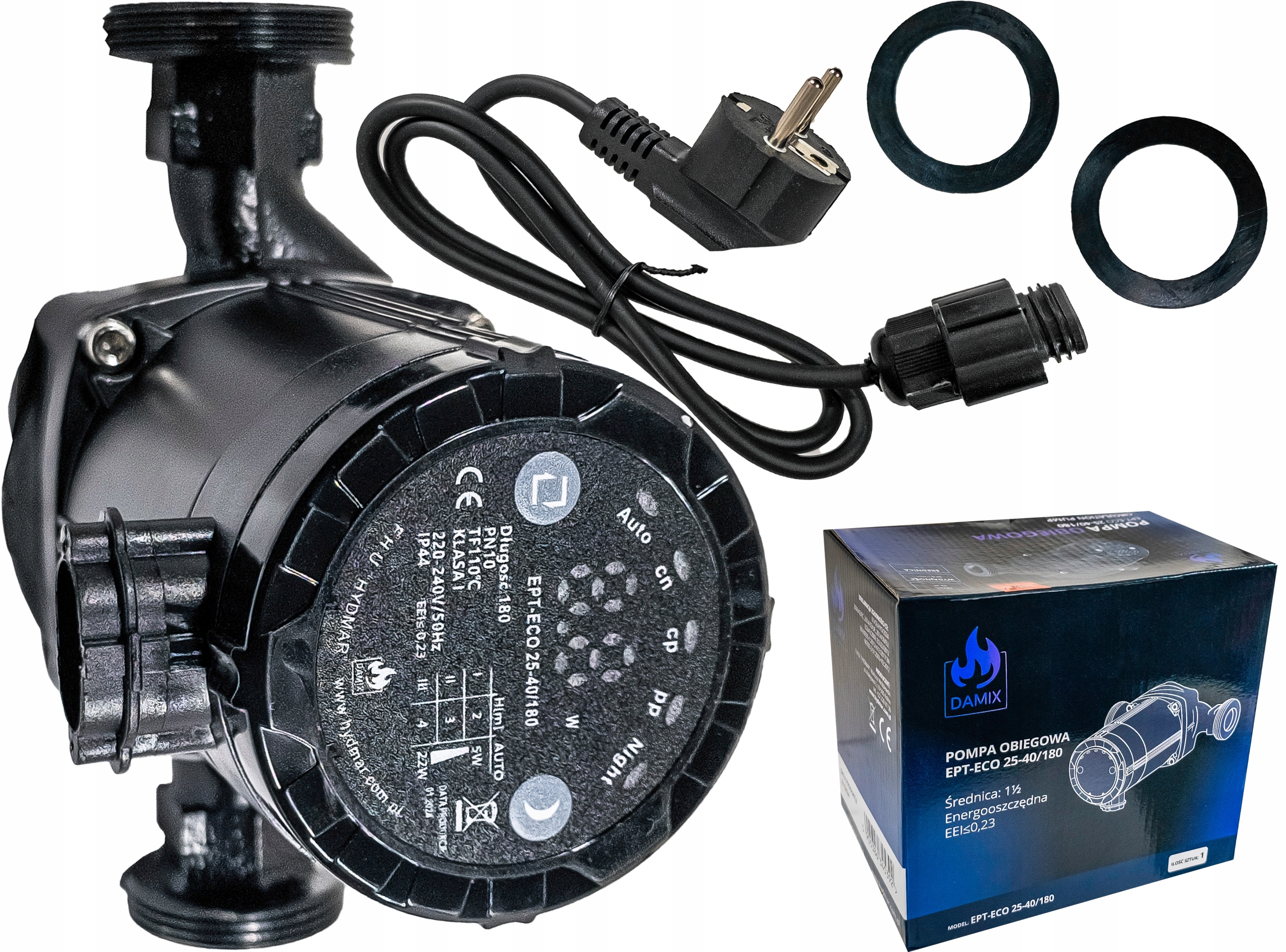 Elektronická, Energeticky Úsporná Oběhová Pumpa 25/40-180 Damix