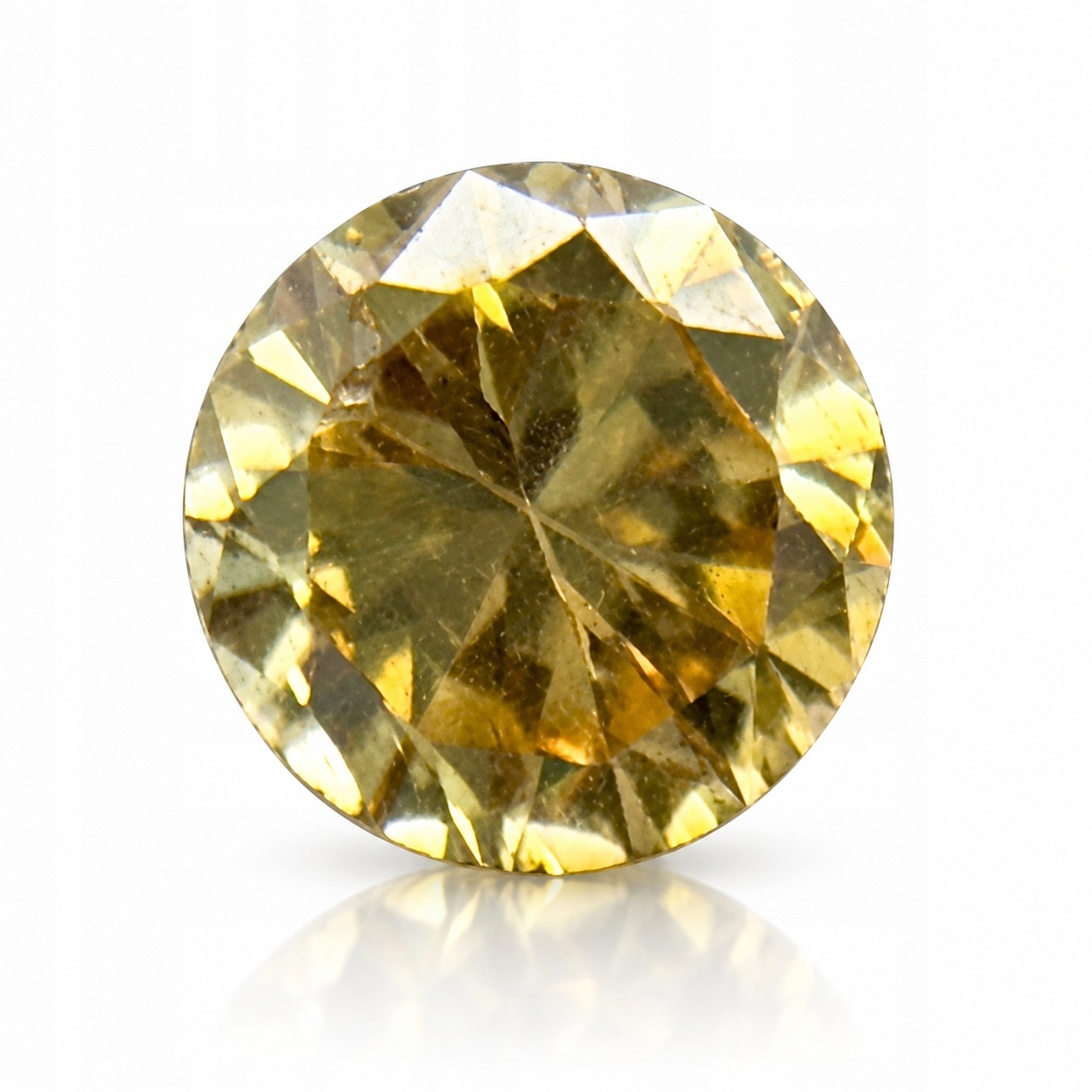 Přírodní diamant 0.03 ct Žlutý Briliant certifikát Wbd