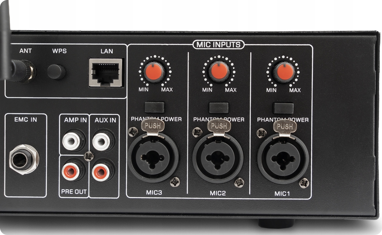 Wzmacniacz strefowy 100V LAUDIO MultiTask 240W WiFi 5-stref Typ wzmacniacz