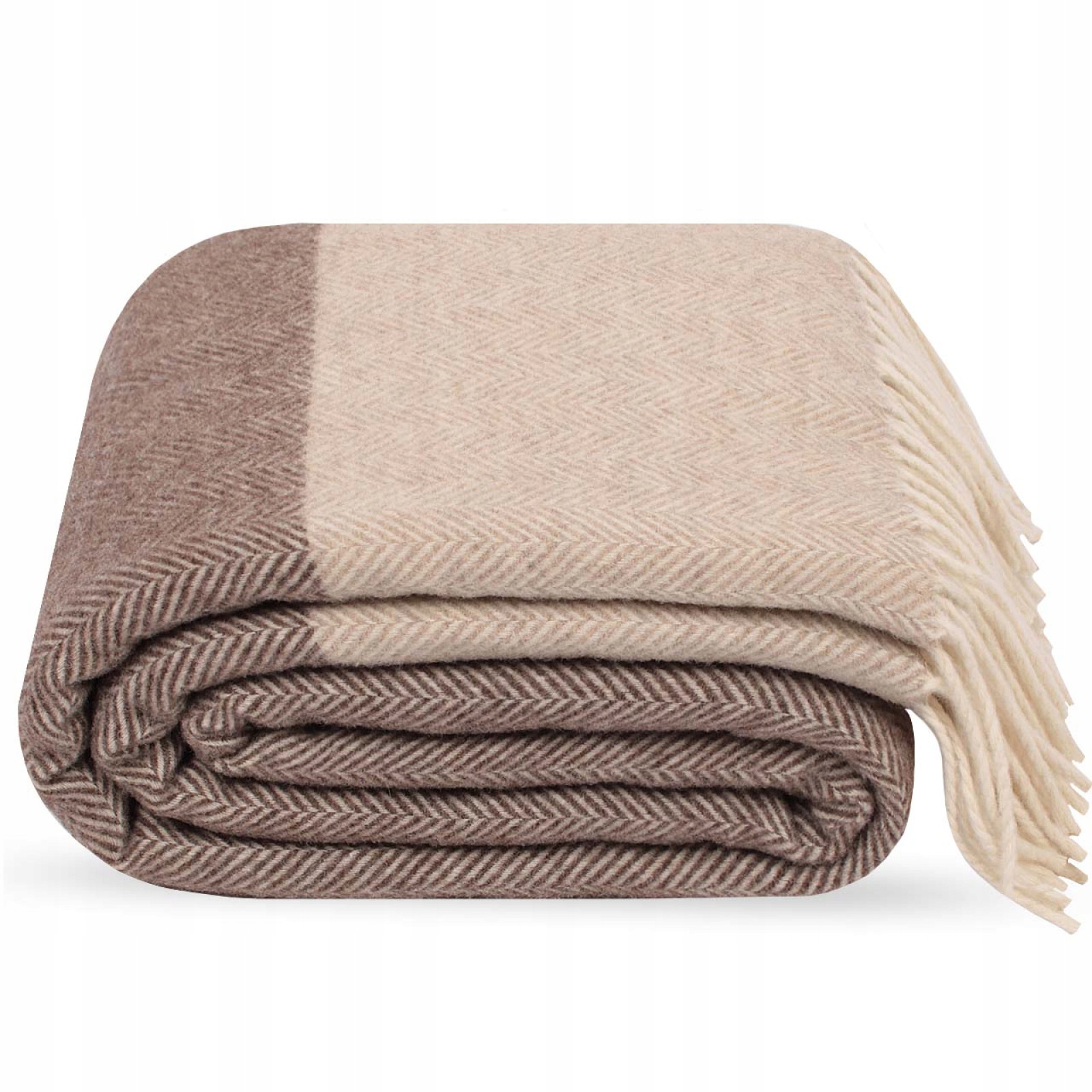 Vlněná deka Montre 100% Australská vlna Merynos Hnědá 140×200 cm