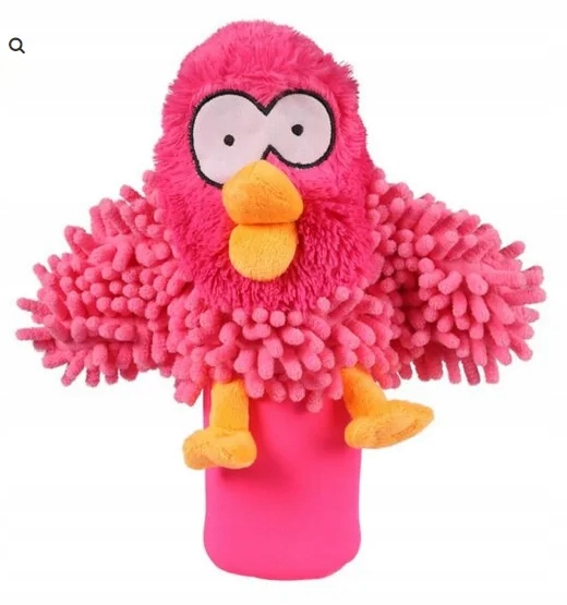 Levně Coockoo Hračka Bottle Squeaker 27 CM Růžová