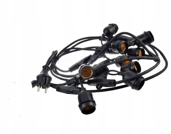 Girlanda ogrodowa 20m 40pkt+40szt żarówka 2W 2300K Średnica kuli 3 cm