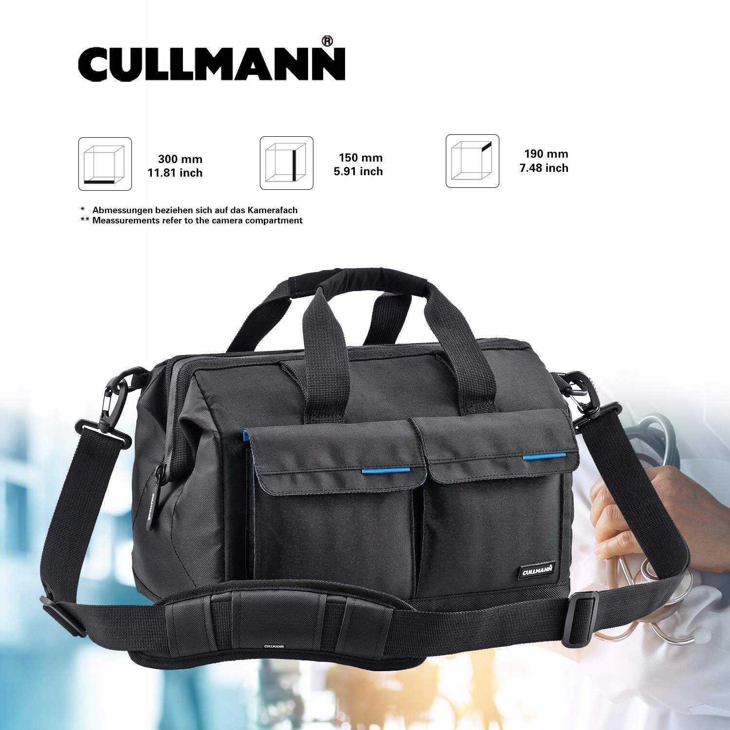 CULLMANN Amsterdam Maxima 335 DSLR Bag Black 300x150x190mm — miniatura 7