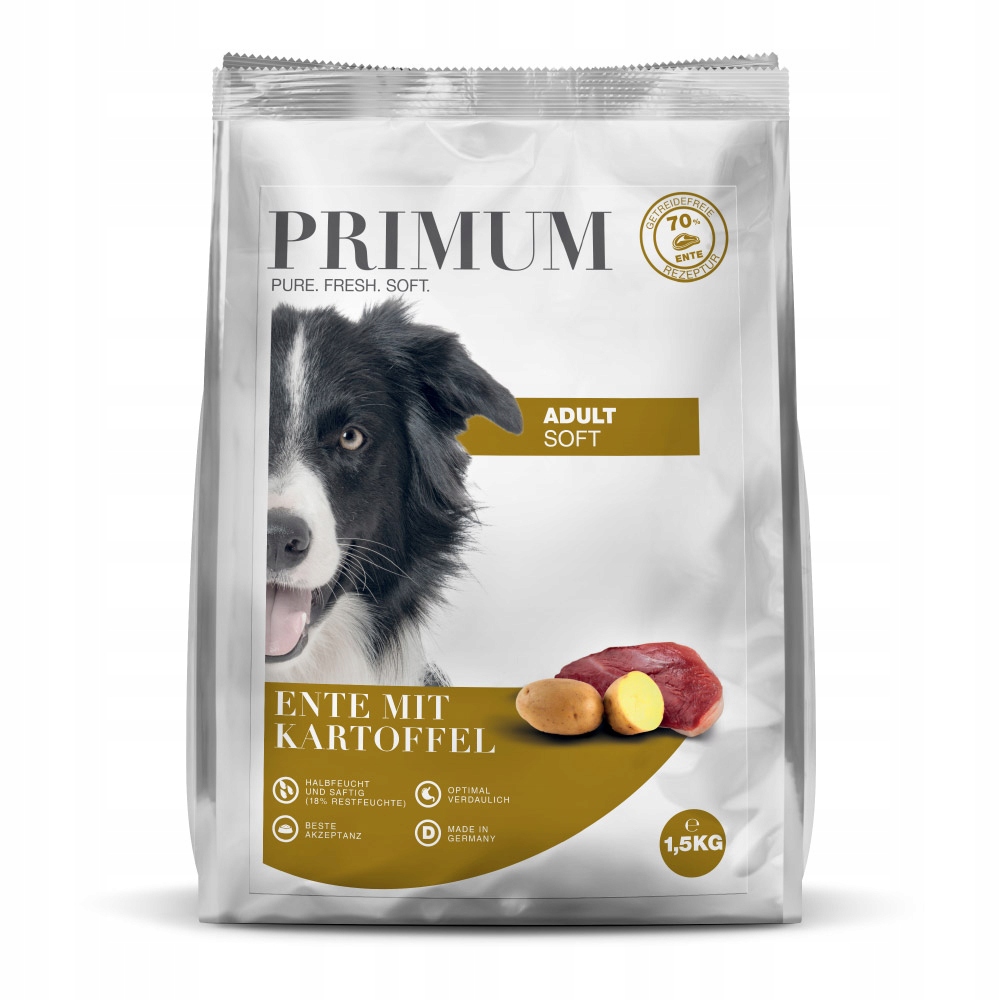 Karma półwilgotna Primum Soft Adult Ente 15 kg (kaczka)