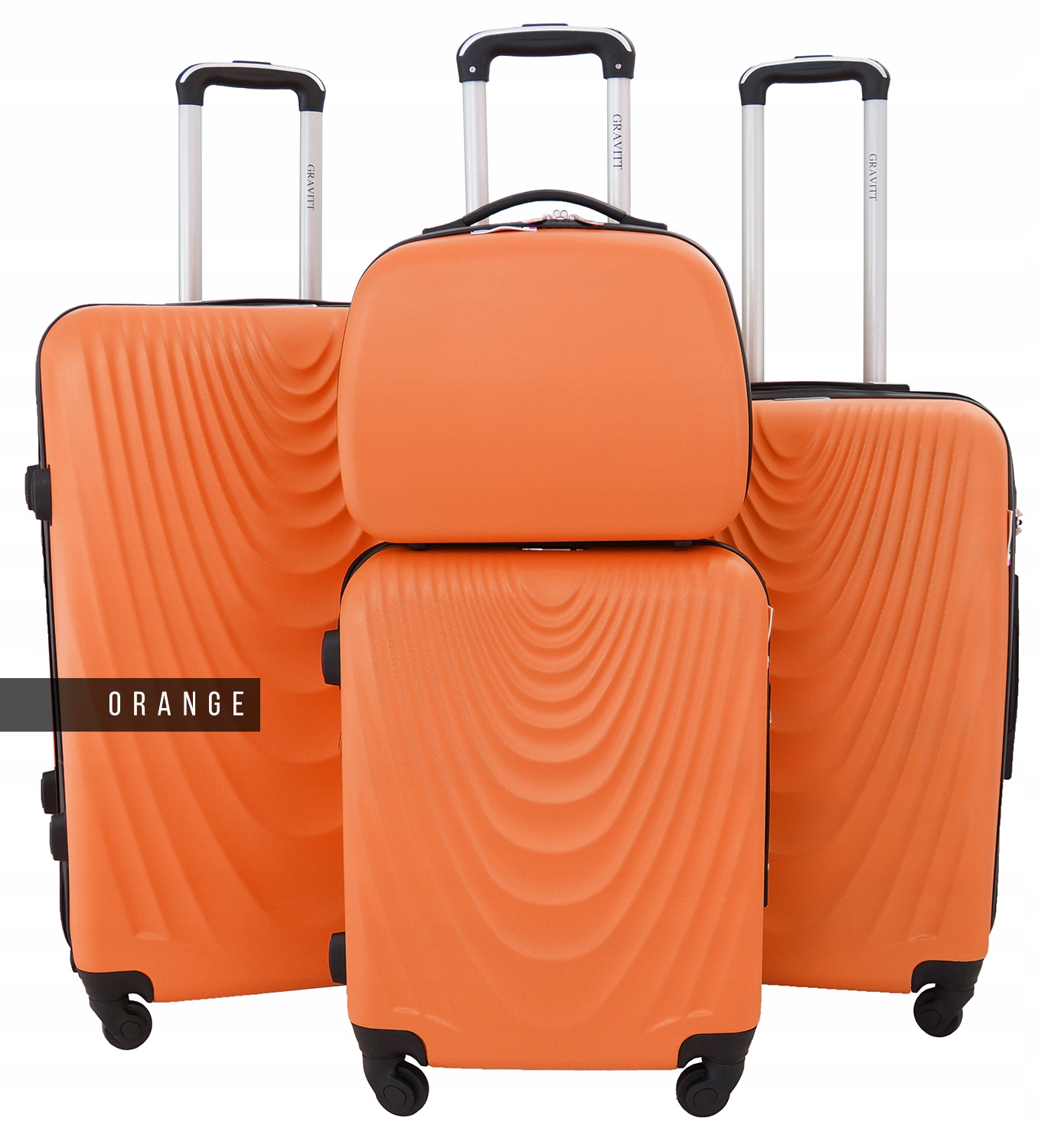 WALIZKA ZESTAW KOMPLET 4w1 MODEL 1051 Rodzaj twarda