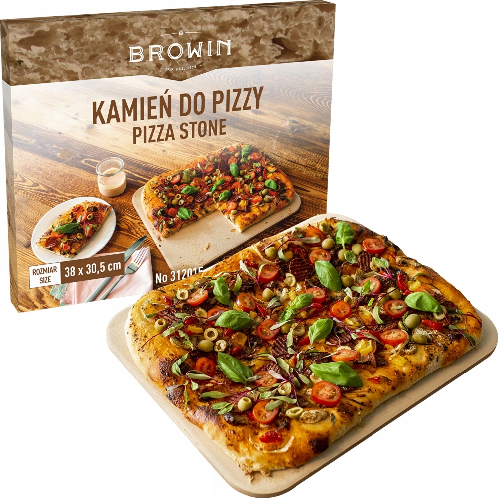 

Kamień do pizzy kordierytowy Browin 38 x 30,5 cm