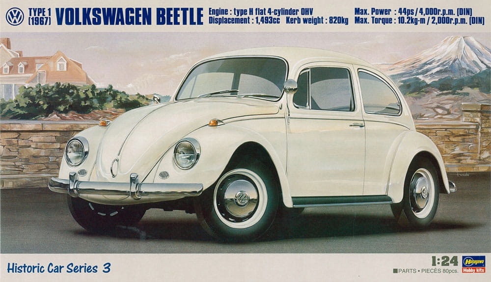 Volkswagen Beetle Typ 1 '67 1:24 Hasegawa HC3