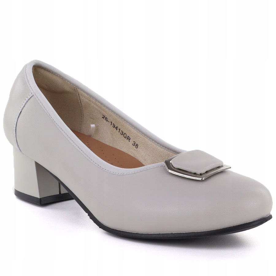 Dámské kožené lodičky šedé Cambell JE19413GR 38