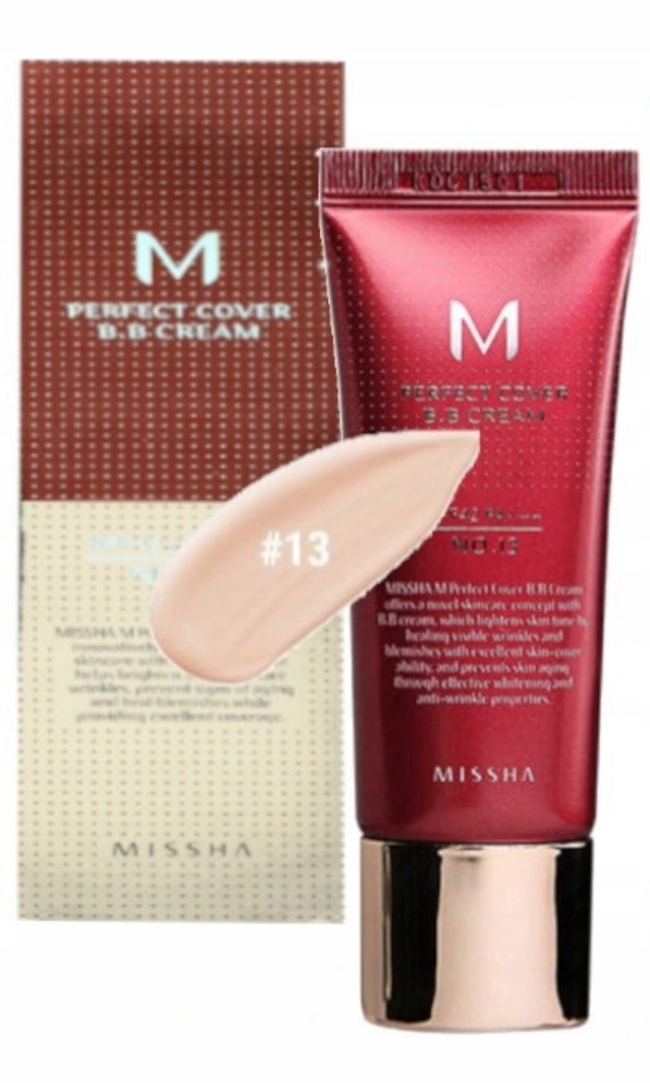 

Missha M Perfect Cover Bb Krem 13 Bright Beige 20