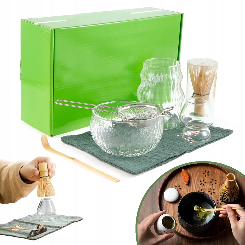 Bambusová Sada Na Výrobu Matchy Šlehací Metla Lžíce Metla 7V1 Dárky