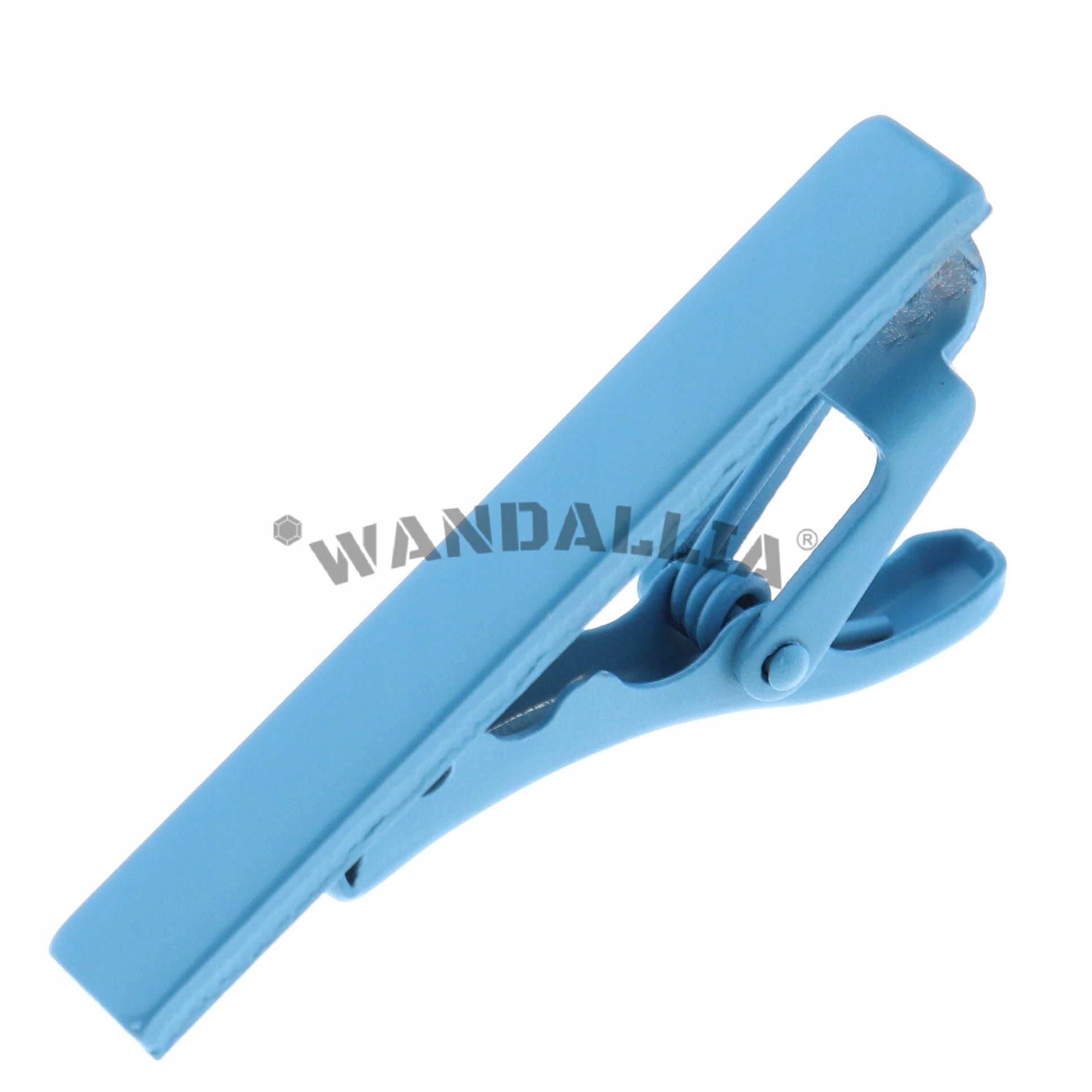 WANDALLIA Spinka do Krawata SP-KR-45 Jasna Niebieska Mała Krótka Klasyczna EAN (GTIN) 5906228205959