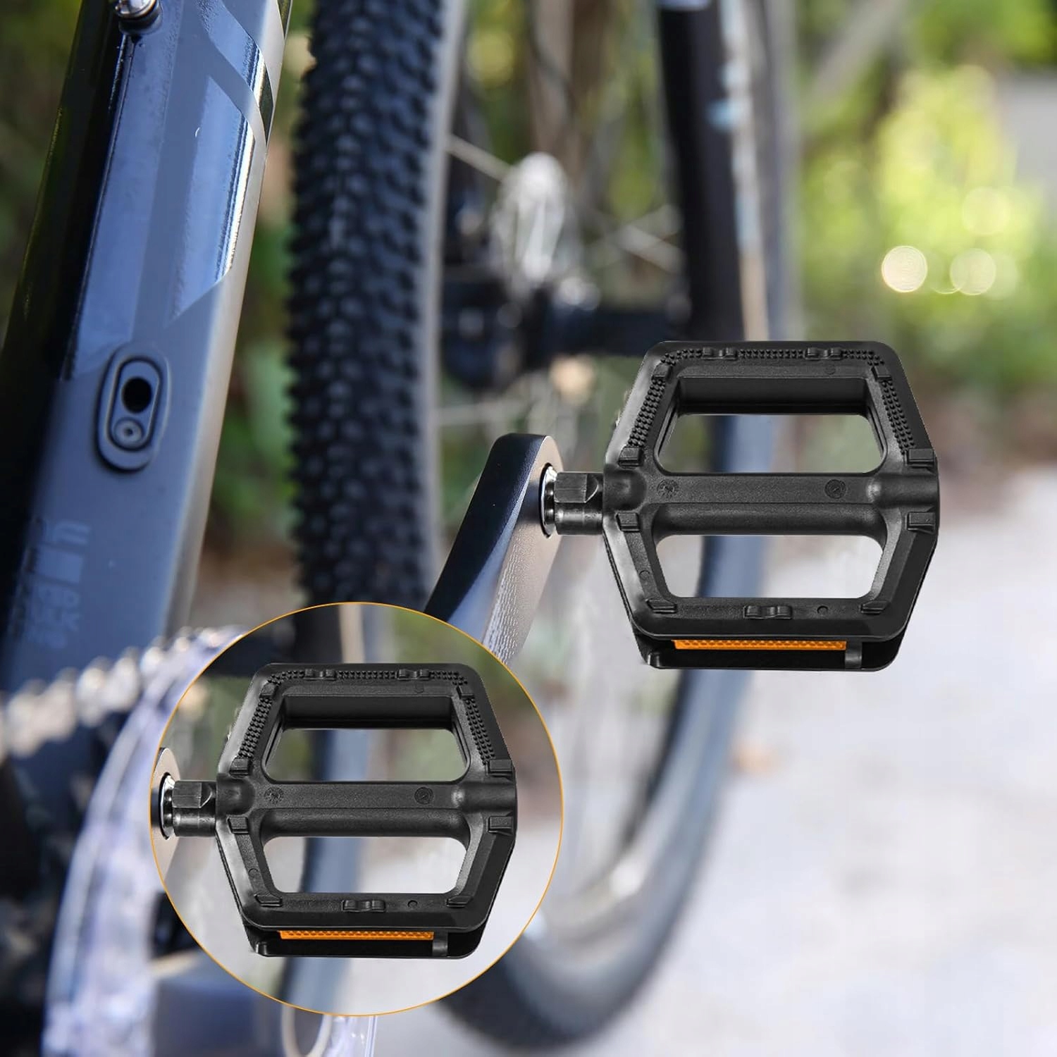 PEDAŁY ROWEROWE PLATFORMOWE DO ROWERU METALOWE MTB UNIWERSALNE 2SZT Kod producenta 6BA0055BK01