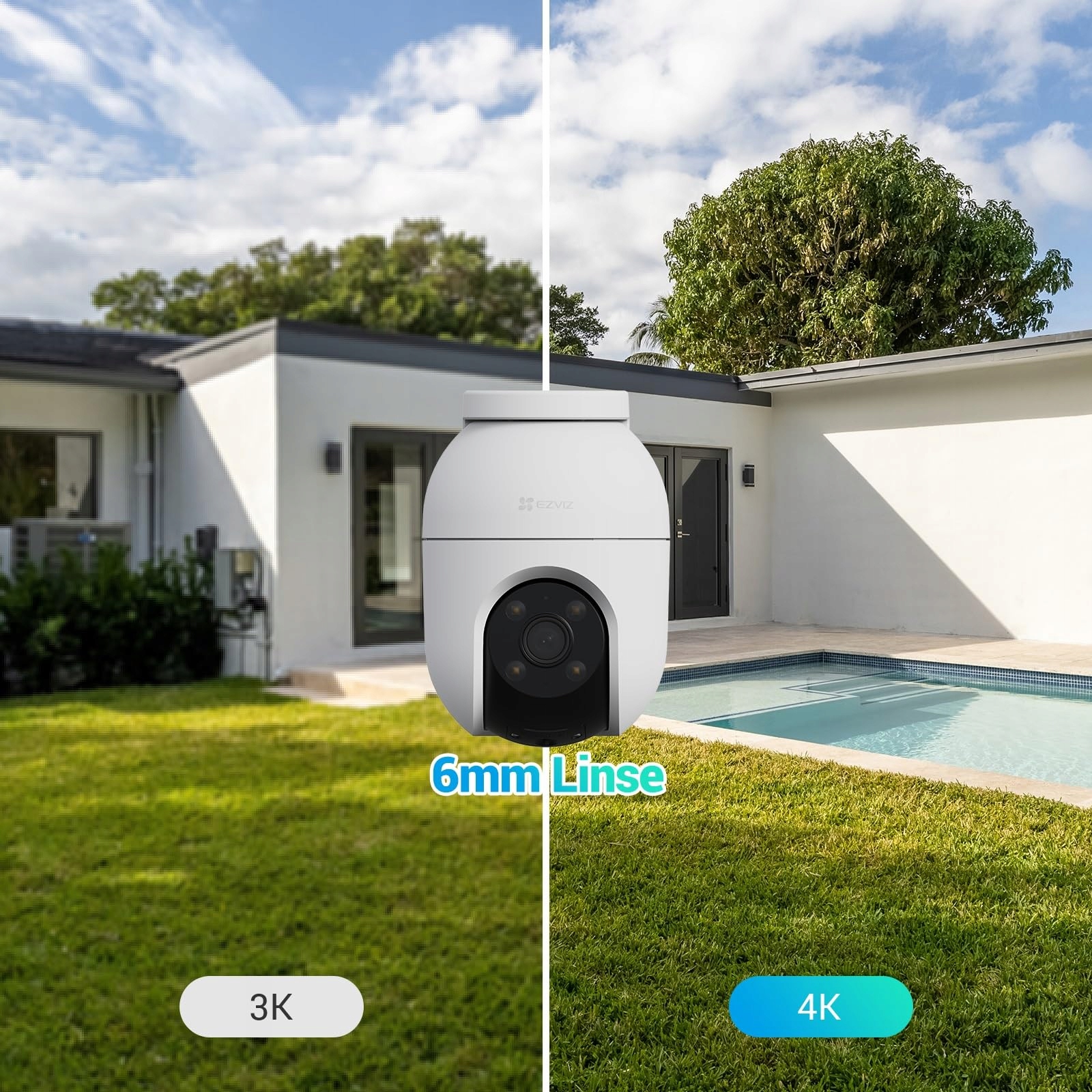 EZVIZ 4K WiFi Kamera Zewnętrzna Pan Tilt Detekcja Osób/Pojazdów — miniatura 7