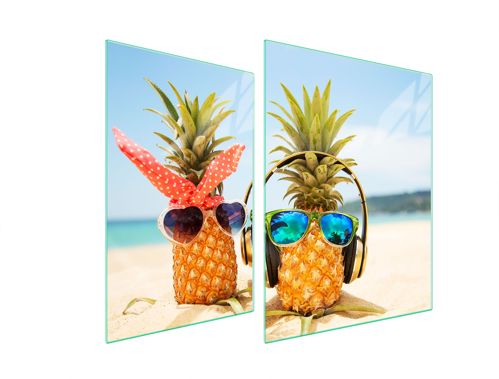 Ochranná Skleněná Deska Na Sporák 70x52 Ananas Tvrzené Sklo