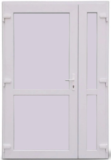 DRZWI ZEWNĘTRZNE PCV DWUSKRZYDŁOWE NA WYMIAR