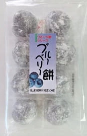 

Japońskie ciasteczka ryżowe Mochi jagodowe, 200g