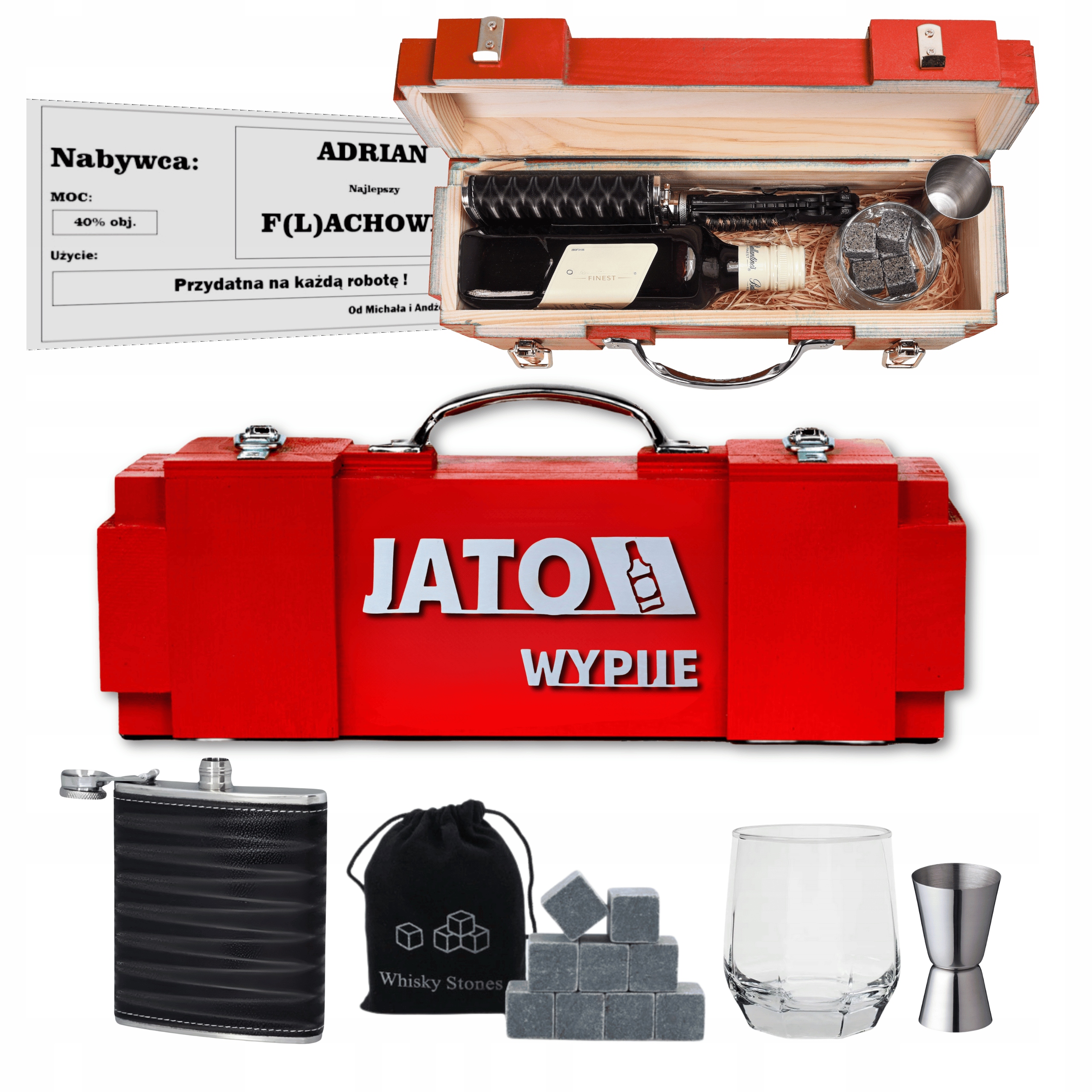 Dárek pro bratra, tátu, přítele, manžela, kompletní Vip Set 18-99 Dřevo