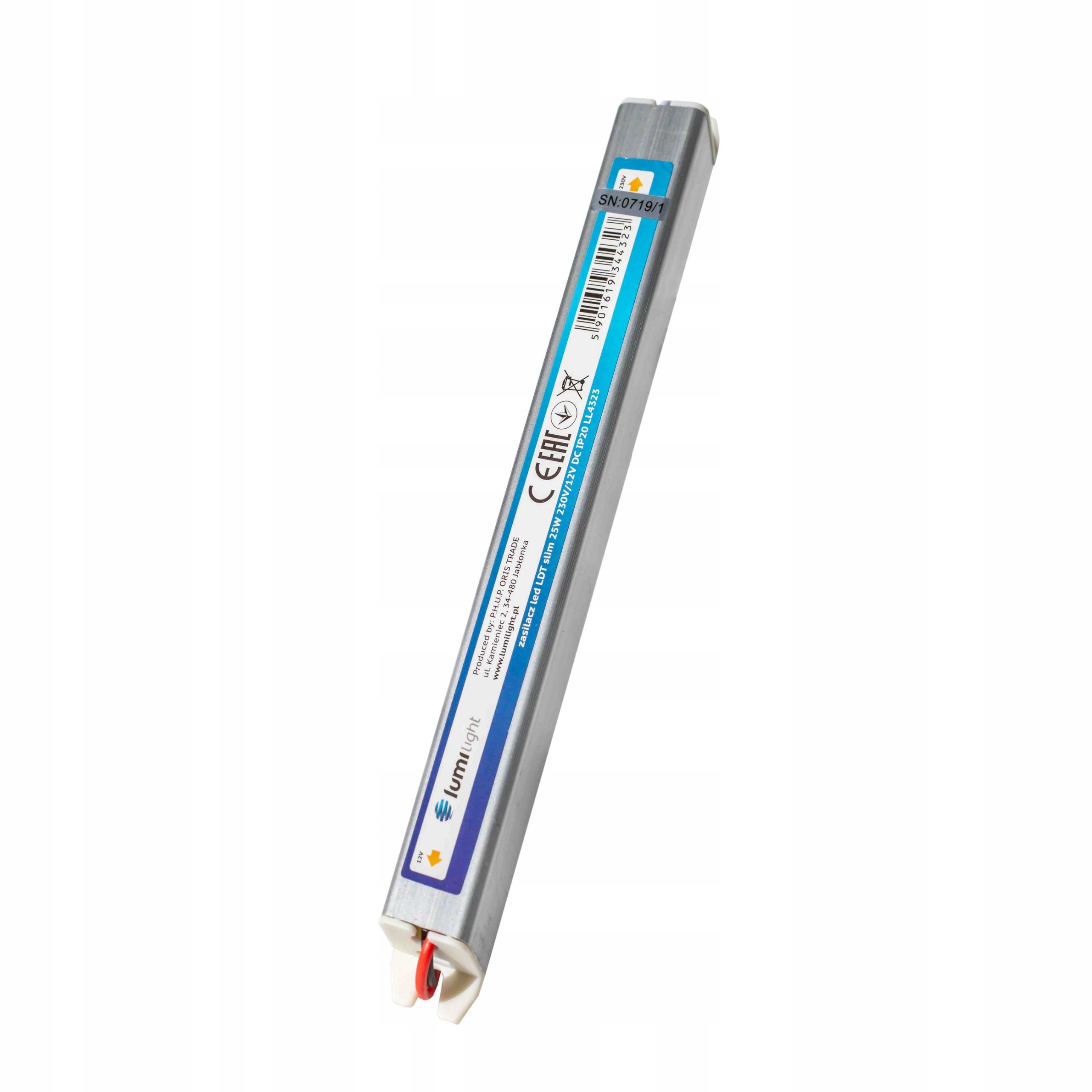 

Zasilacz Led Ldt Slim 15W 12V DC IP20