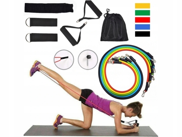 GUMY DO ĆWICZEŃ OPOROWE Fitness Crossfit ZESTAW Kod producenta XJ3738