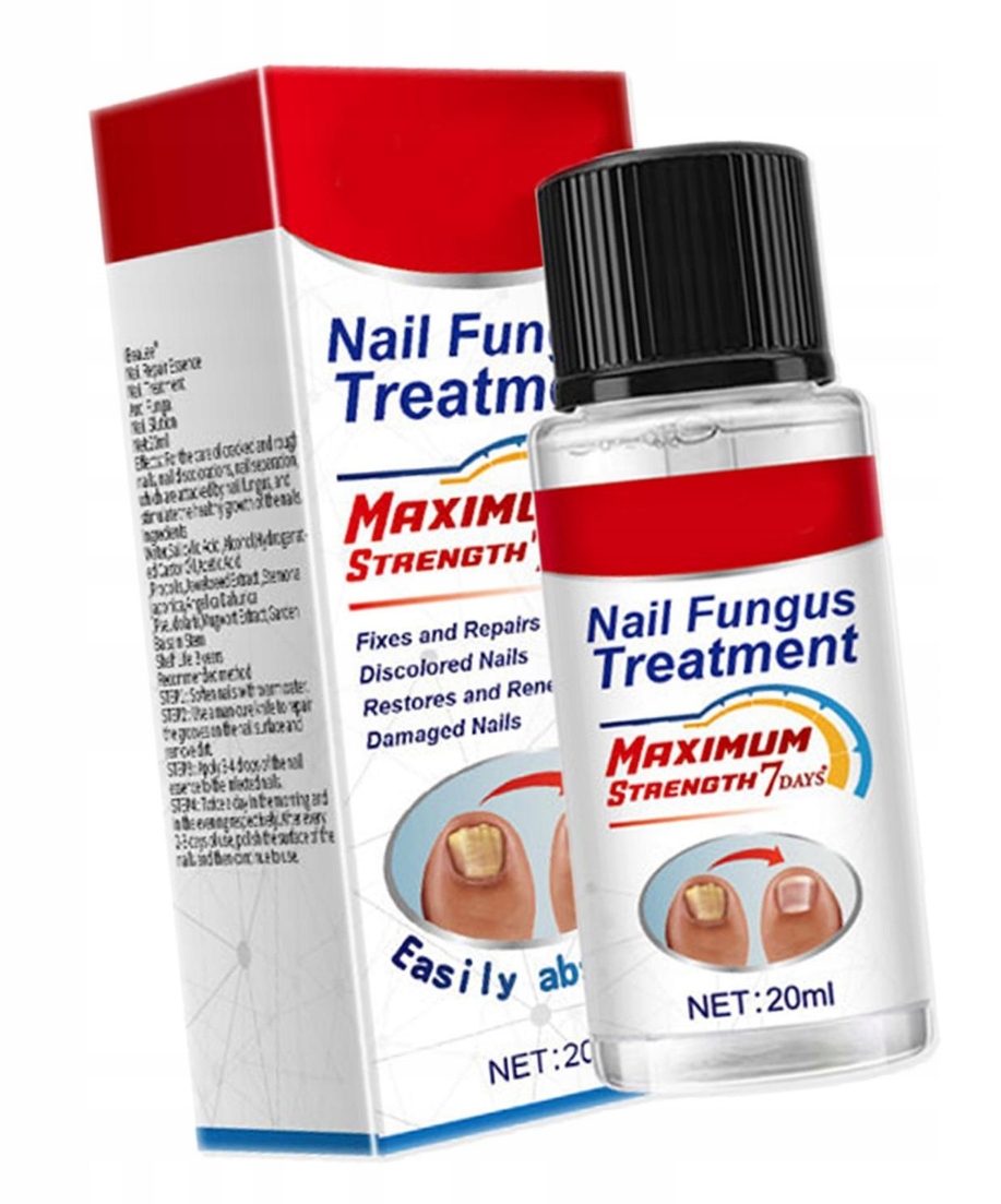 Płyn do Naprawy Paznokci u Stóp Olejek do Nawilżania Przecigrzybicy