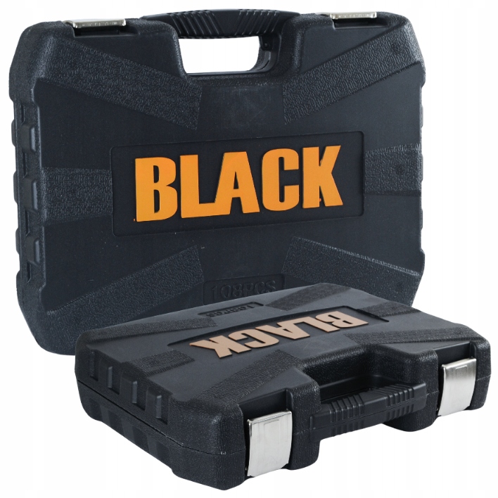ZESTAW KLUCZY NASADOWYCH KLUCZE NASADOWE TORX 108 CRV BLACK KLAMRY METAL Liczba elementów w zestawie 108