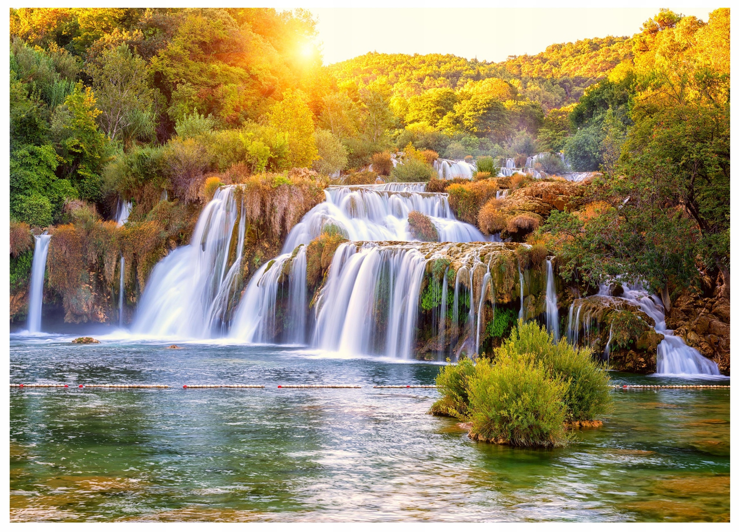Fototapeta Vodopád 3D Krajina Do Ložnice Obývacího Pokoje Tapeta Na Zeď 200x140