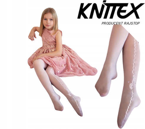 

Knittex rajstopy dziecięce Wendy biały 128-134 Noq