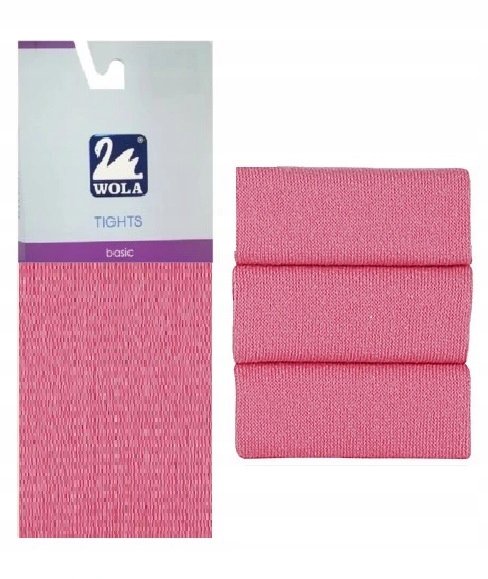 

Wola Basic Rajstopy gładkie Bawełniane 128-34 Pink