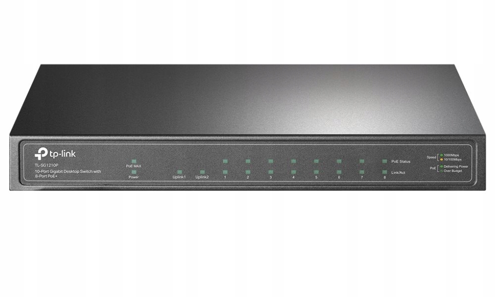 TP-Link TL-SG1210P 10-portový Switch PoE s 8 gigabitovými portami Poe