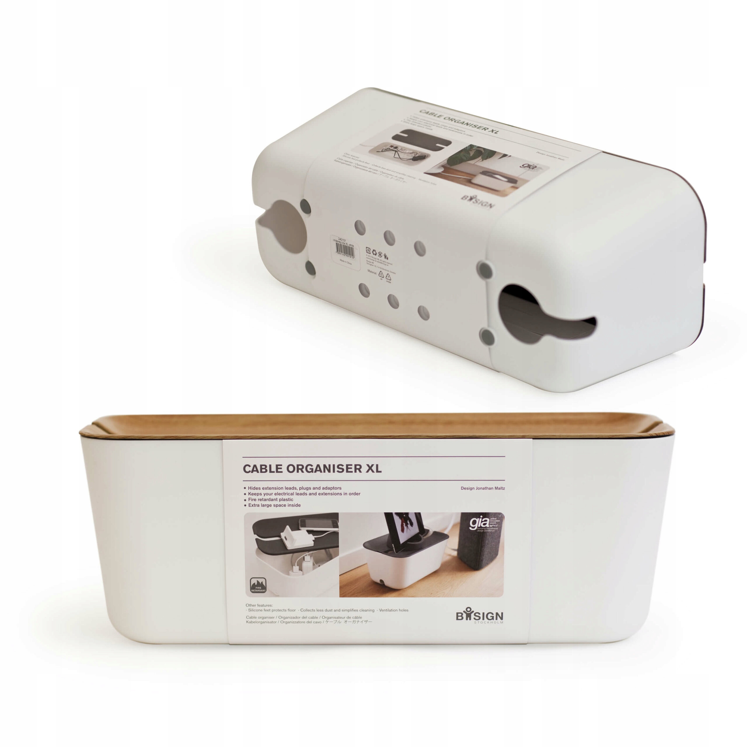 BOSIGN Pudełko Organizer Pojemnik na Kable Duże Marka Inna