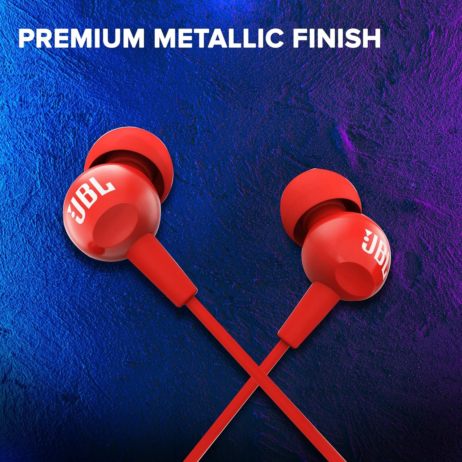 Słuchawki douszne JBL C100SI CZERWONE Impedancja 16 Ω