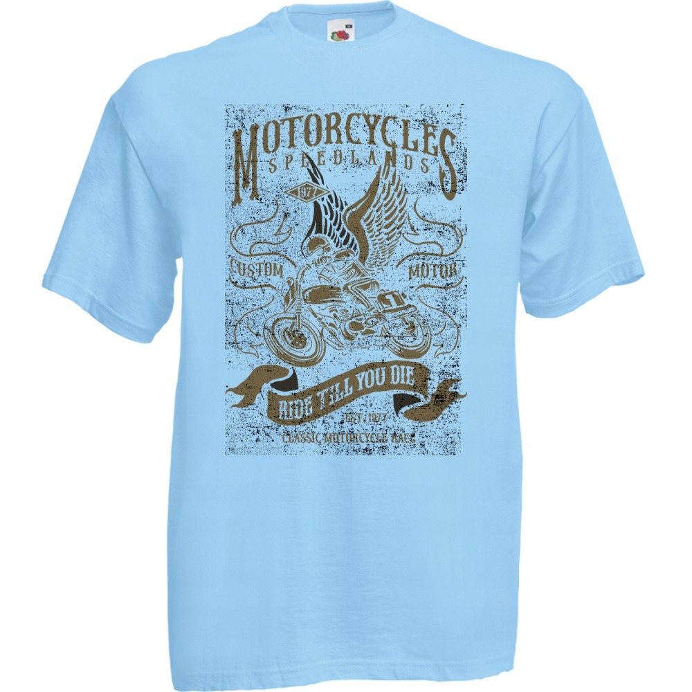 

Koszulka motocykl motor motocyklista XXL błękitna