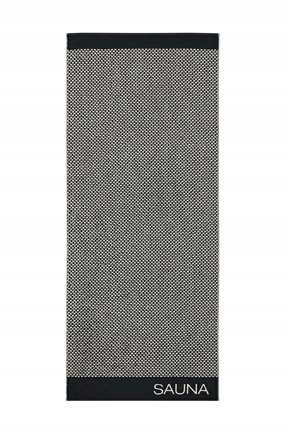 Plážový ručník Natural 80x200 Síťka černá přírodní froté 480 g/m2