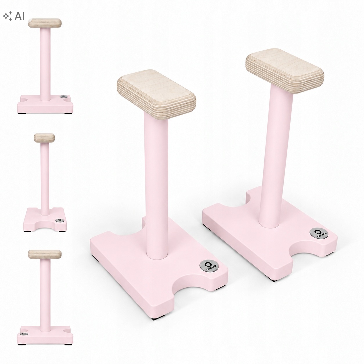 Onmax Ruční stojan High dřevěné akrobatické stojany Powder Pink