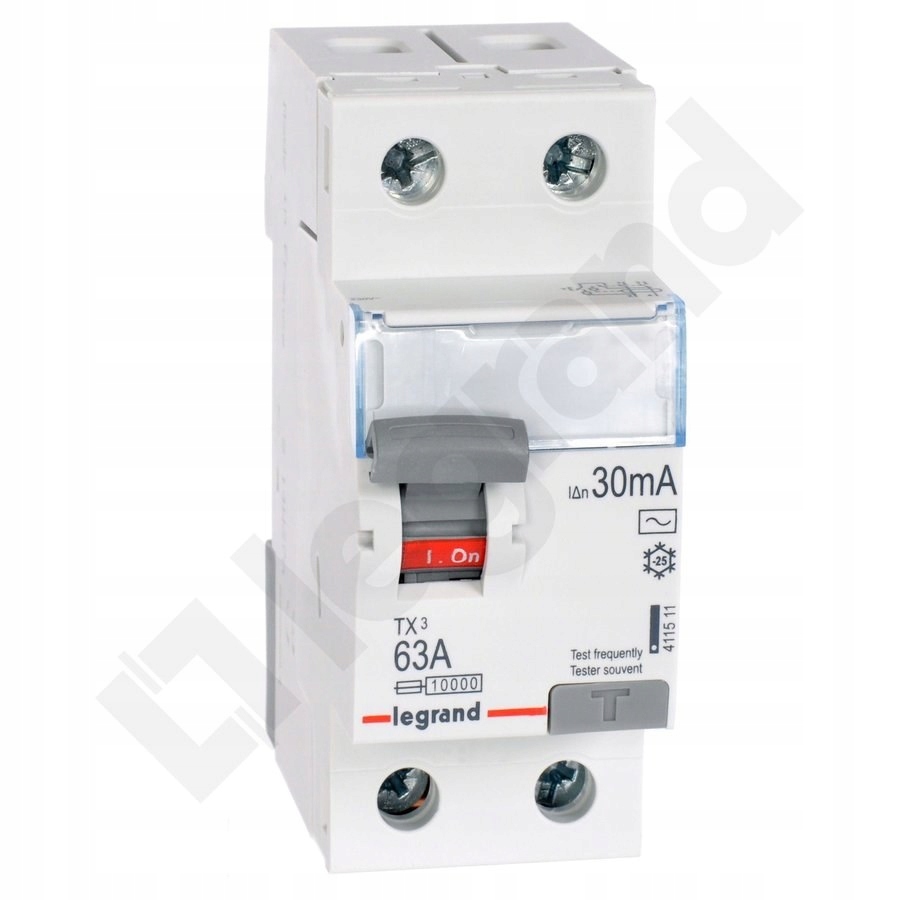 Proudový spínač P302 2P 63A 30MA Typ Ac TX3