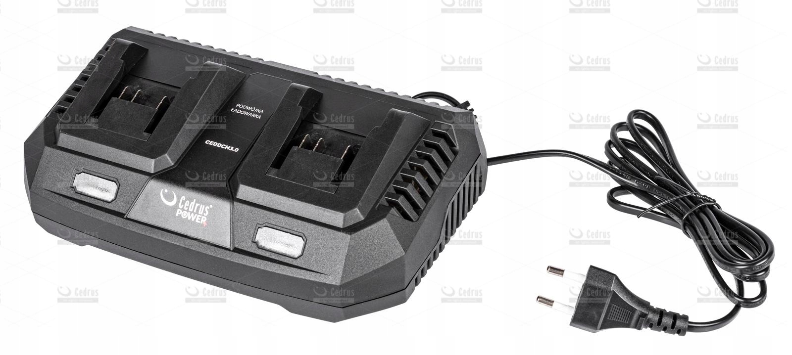 

Ładowarka podwójna do elektronarzędzi Cedrus DCH3.