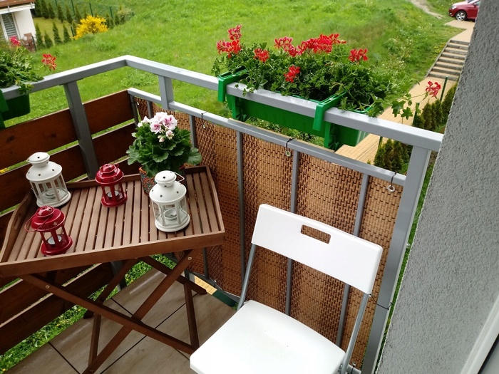 Mata na Balkon OCZKOWANA Technorattan 90 cm GRUBA Rodzaj osłona, mata