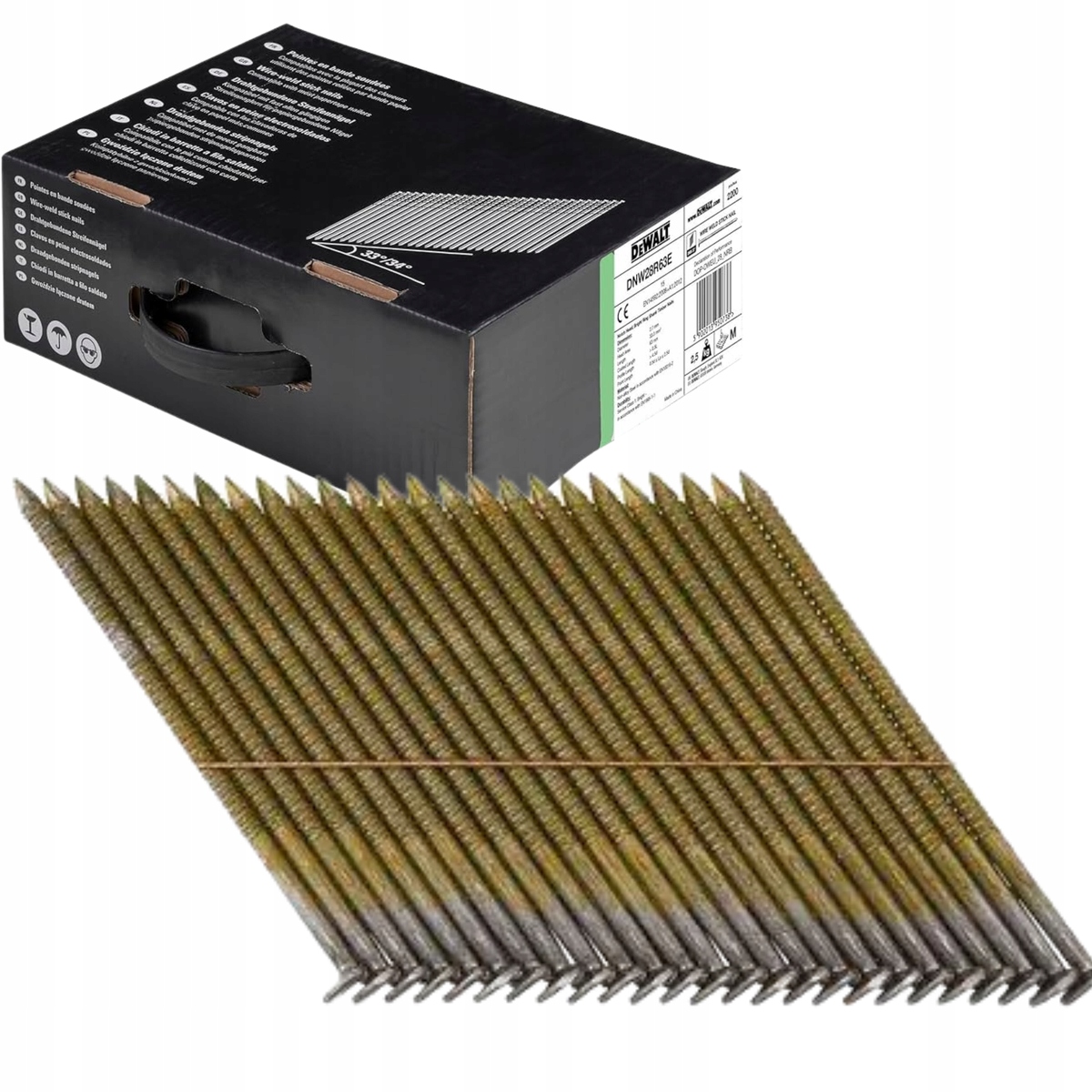 Kroužkové Hřebíky 2,8x63 mm DCN692 DCN695 Dewalt DNW28R63E